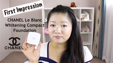 First Impression: Chanel le blanc whitening compact foundation